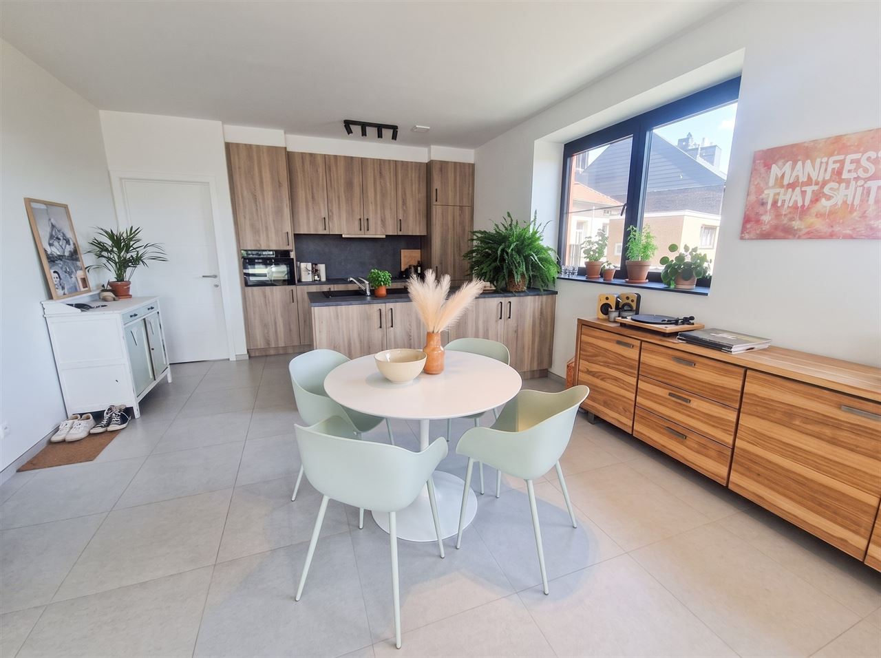 Nieuwbouw appartement, 1 slpk, geweldig zuidgericht terras 50m², garagebox