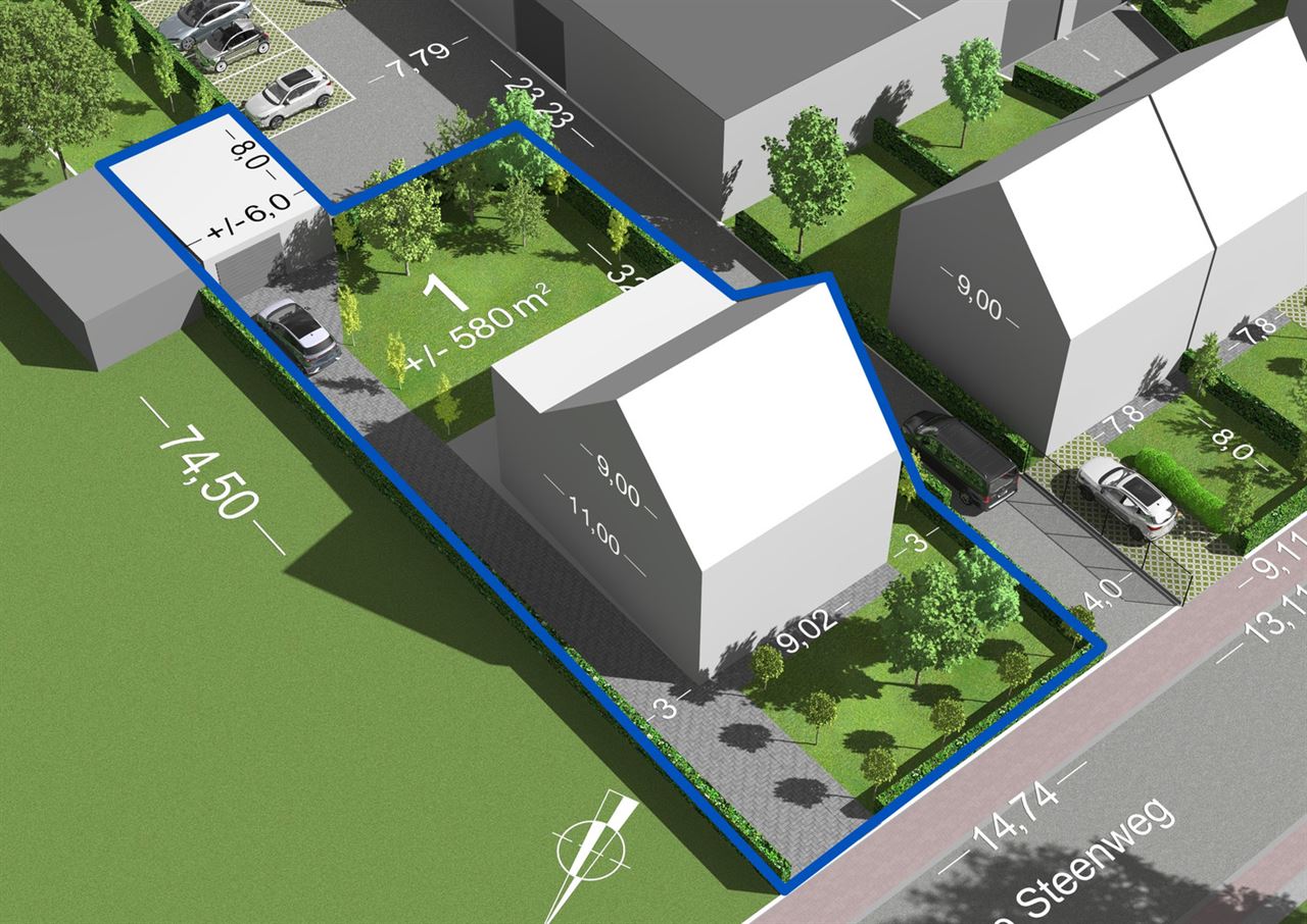 Bouwgrond voor Vrijstaande Woning + Garage / Bijgebouw
