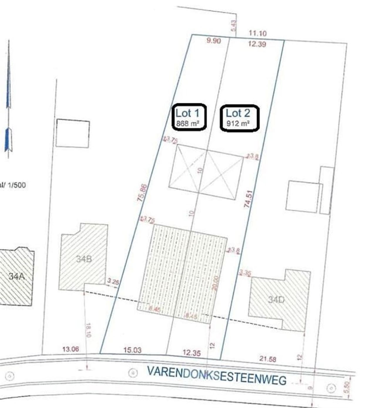 2 bouwloten voor halfopen bebouwing op rustige ligging