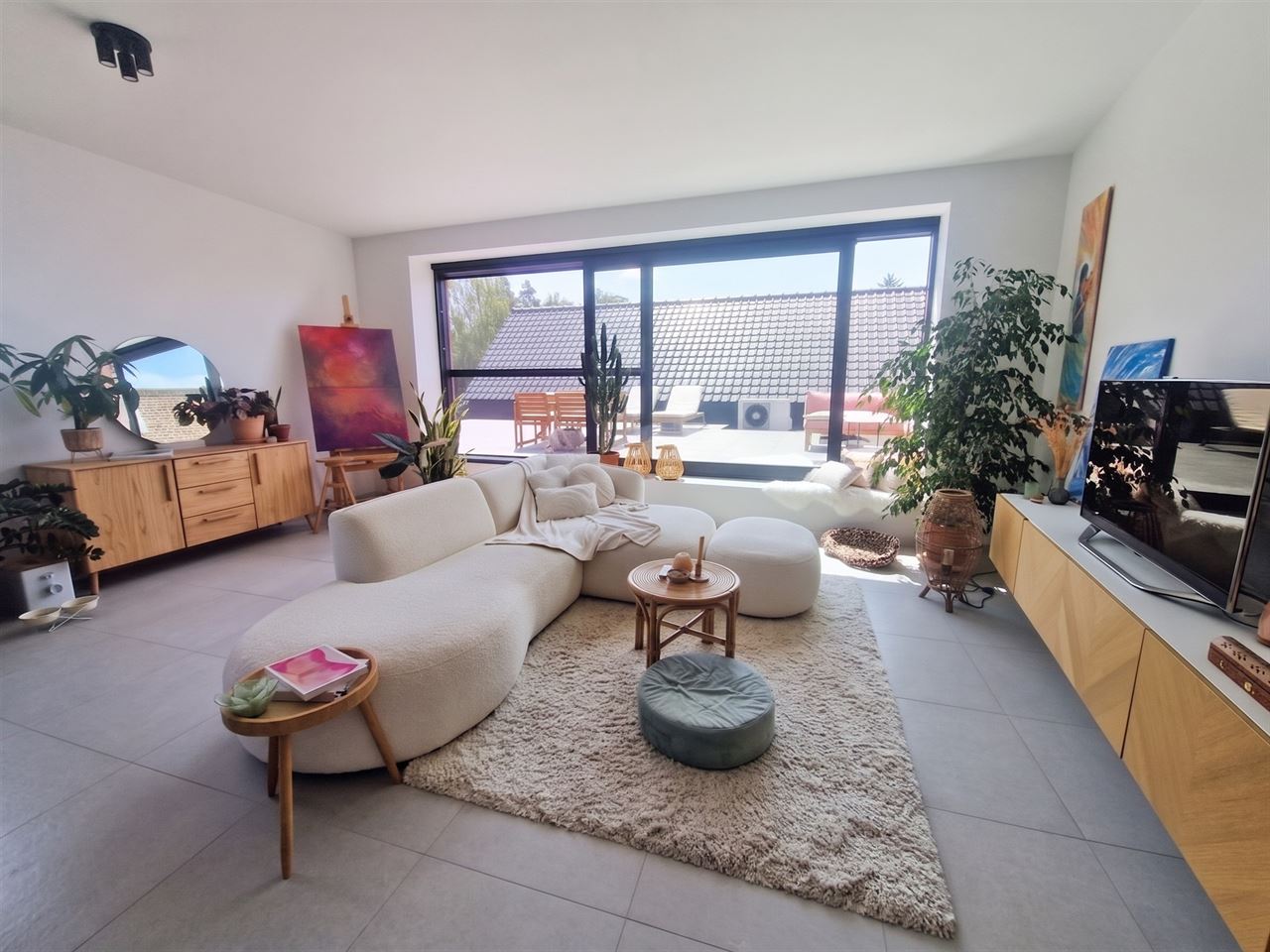 Nieuwbouw appartement, 1 slpk, geweldig zuidgericht terras 50m², garagebox