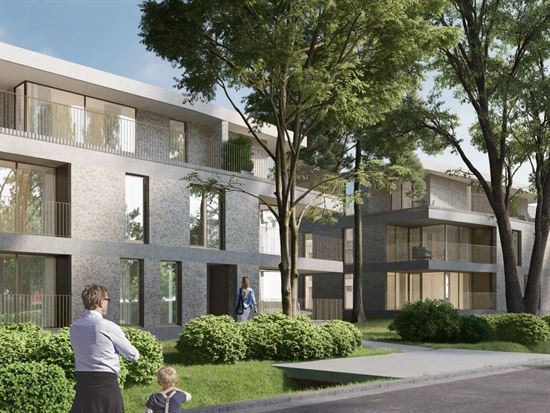 Luxueus gelijvloers parkapp met staanplaats in Hoog Beerzel