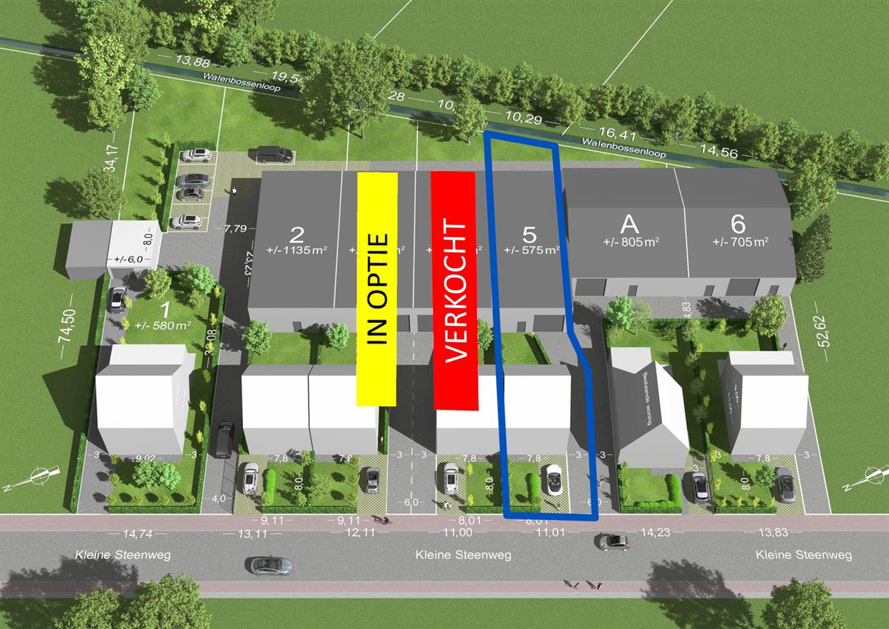 Magazijn / KMO Werkplaats met voorliggende Bouwgrond te Booischot