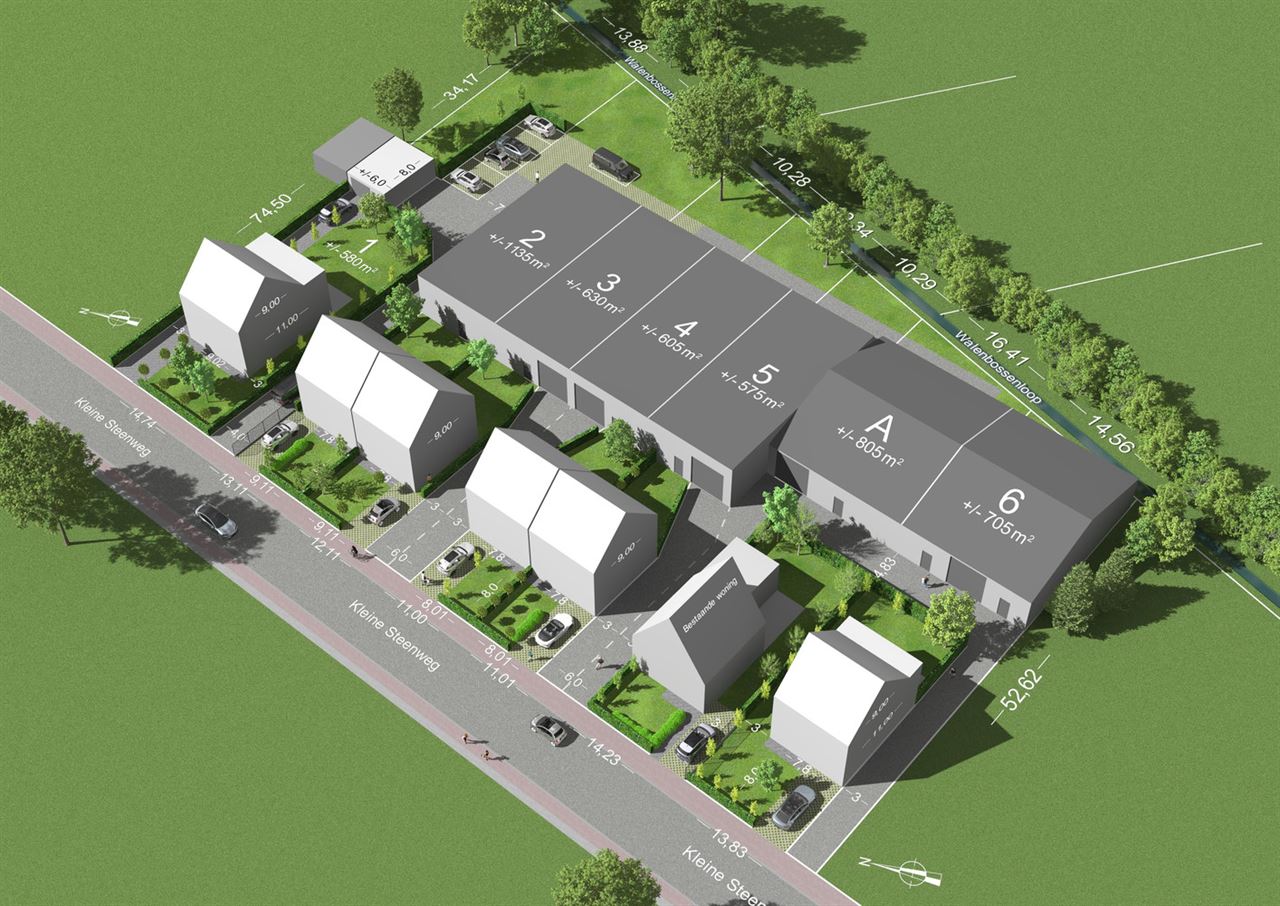 Magazijn / KMO Werkplaats met voorliggende Bouwgrond te Booischot