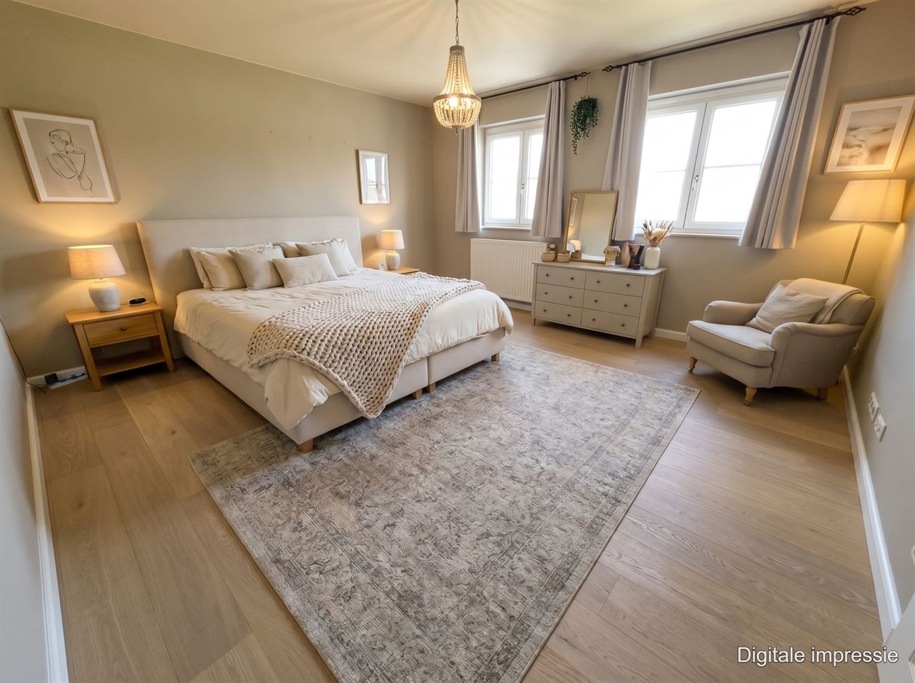 Prachtige villa woning, 5 slpk, 2 badk in een zeer rustige straat gelegen