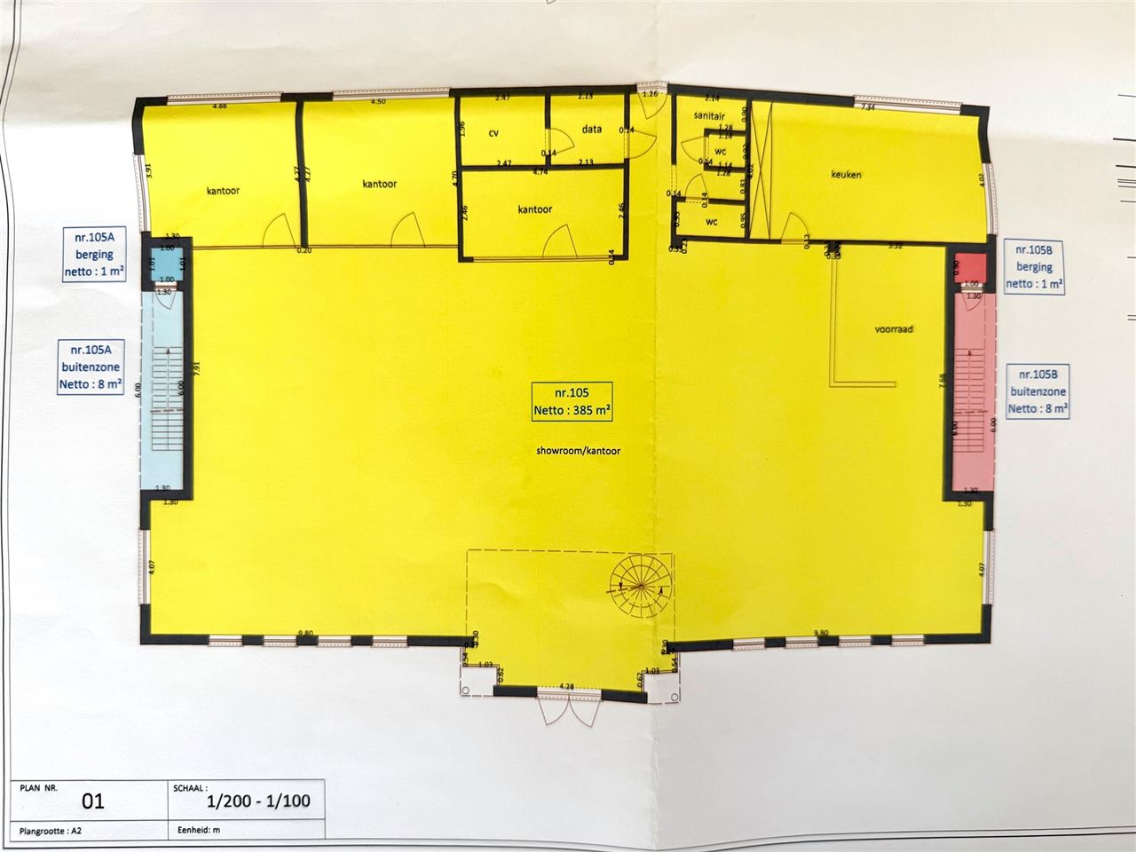 Opbrengsteigendom: handelspand en twee appartementen