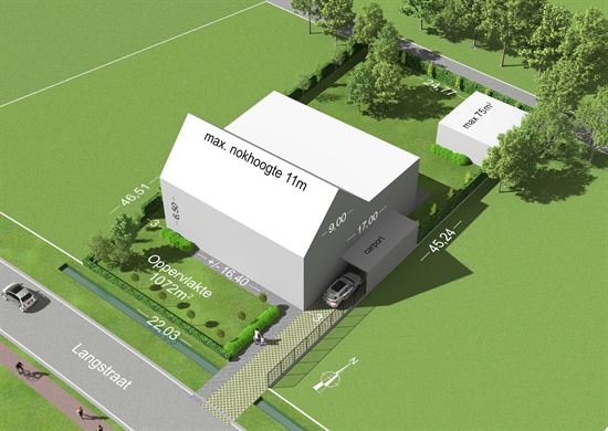 Mooie bouwgrond voor open bebouwing op 1072m² gelegen te Schriek