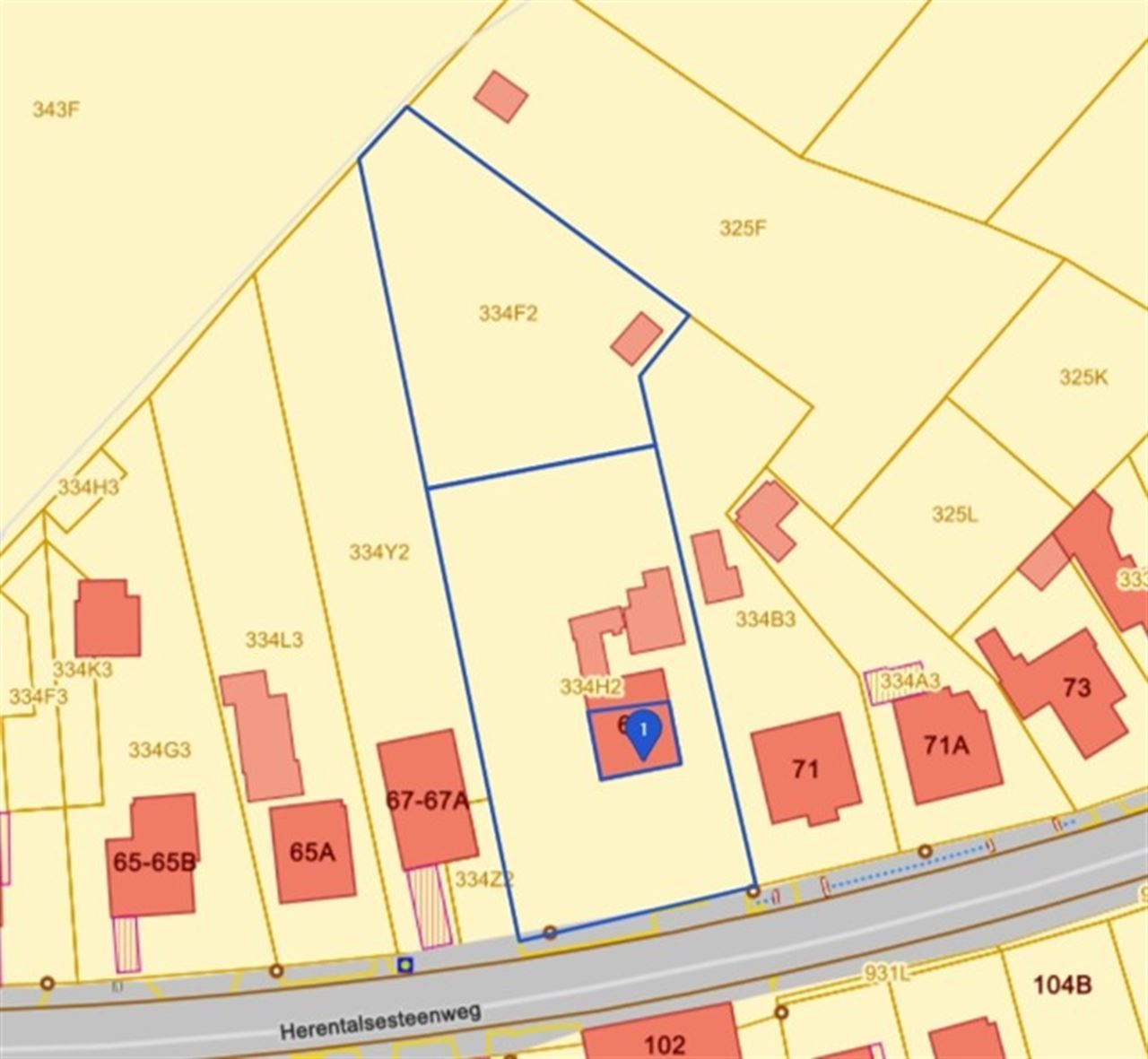 Zeer brede bouwgrond van 3135m² met potentieel tot verkaveling in twee bouwloten voor vrijstaande woningen