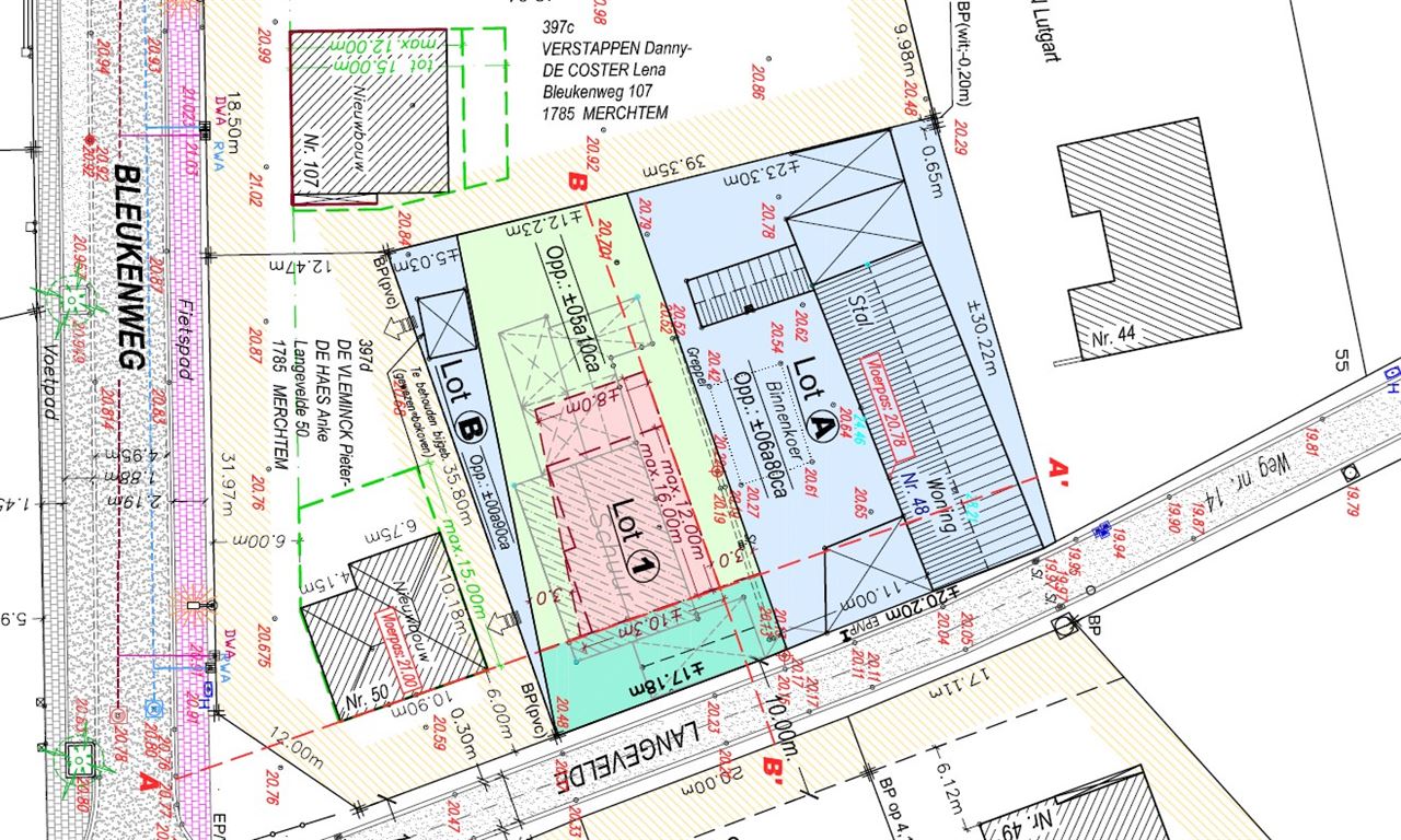 LOT 1 – Bouwgrond voor open bebouwing op centrale ligging in Merchtem
