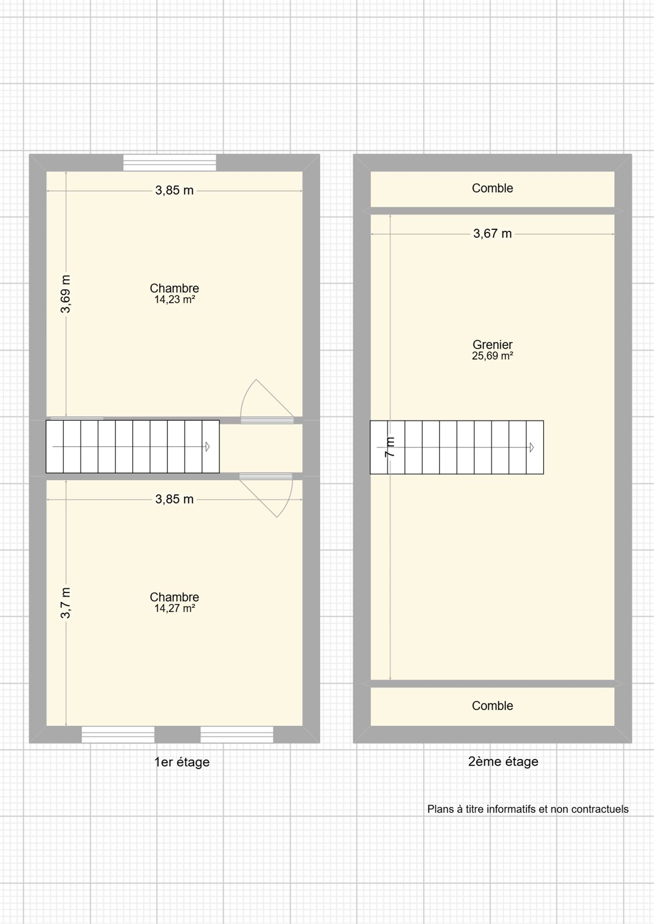 Maison trois chambres avec jardin