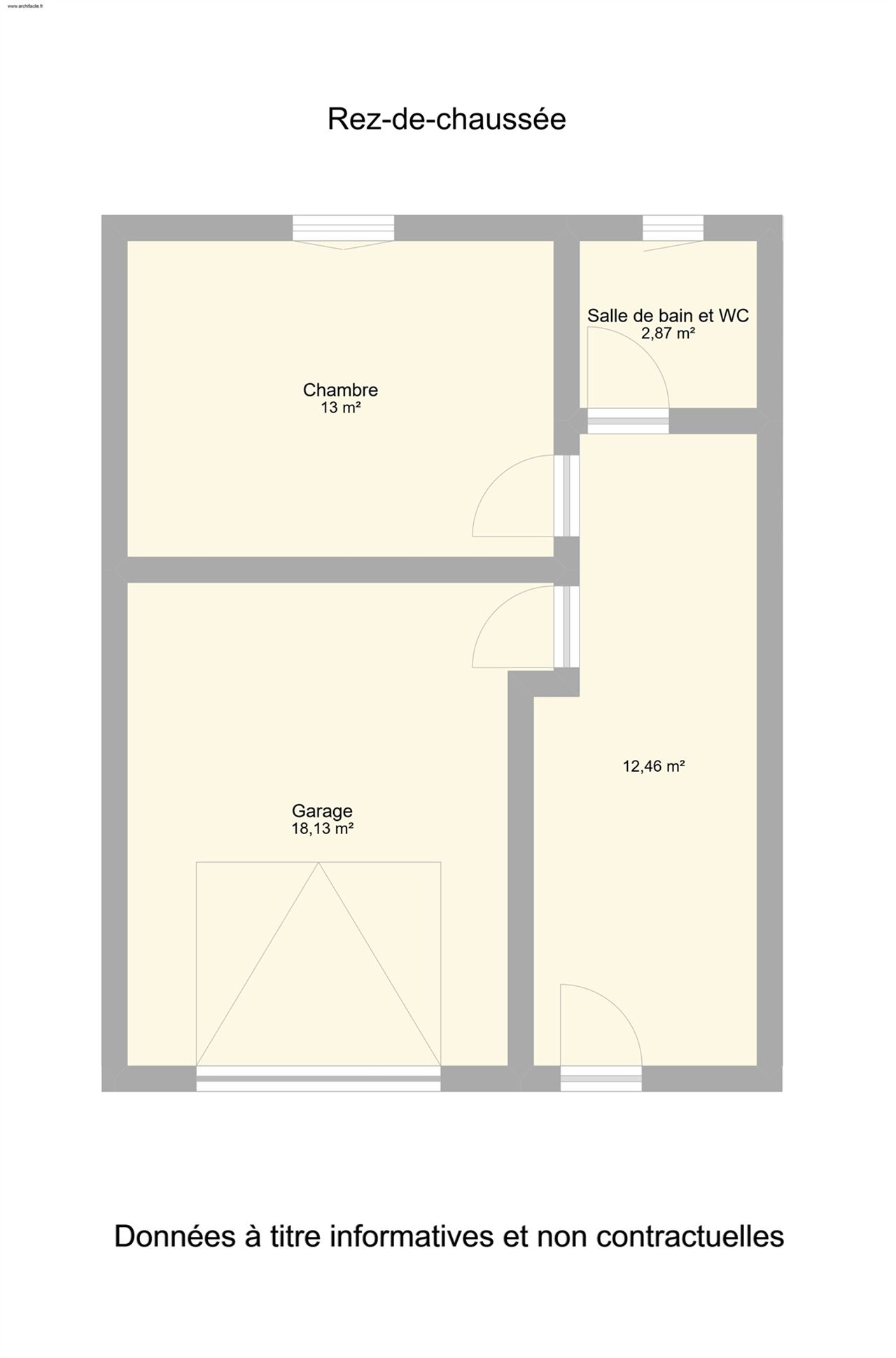 Maison 2 chambres en excellent état avec jardin