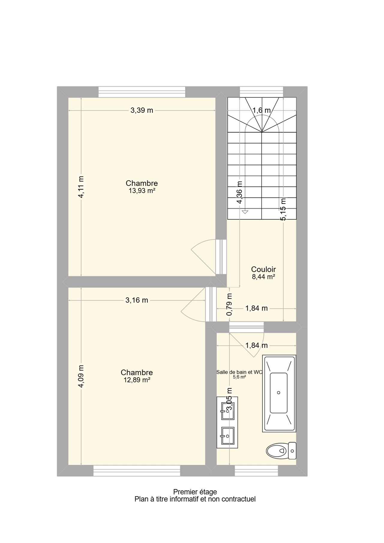 Agréable maison 3 chambres avec jardin