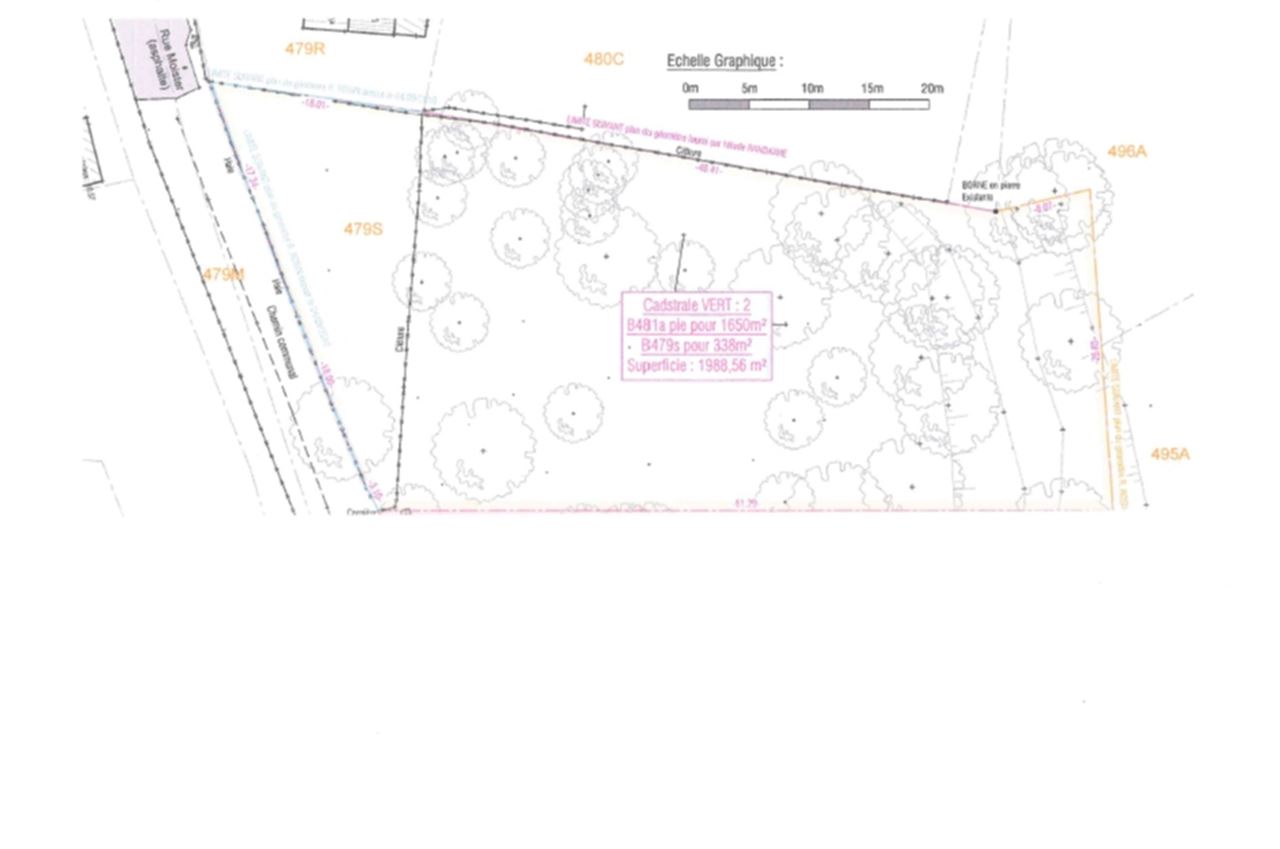 Terrain à bâtir de 1.988m² avec projet et permis accepté