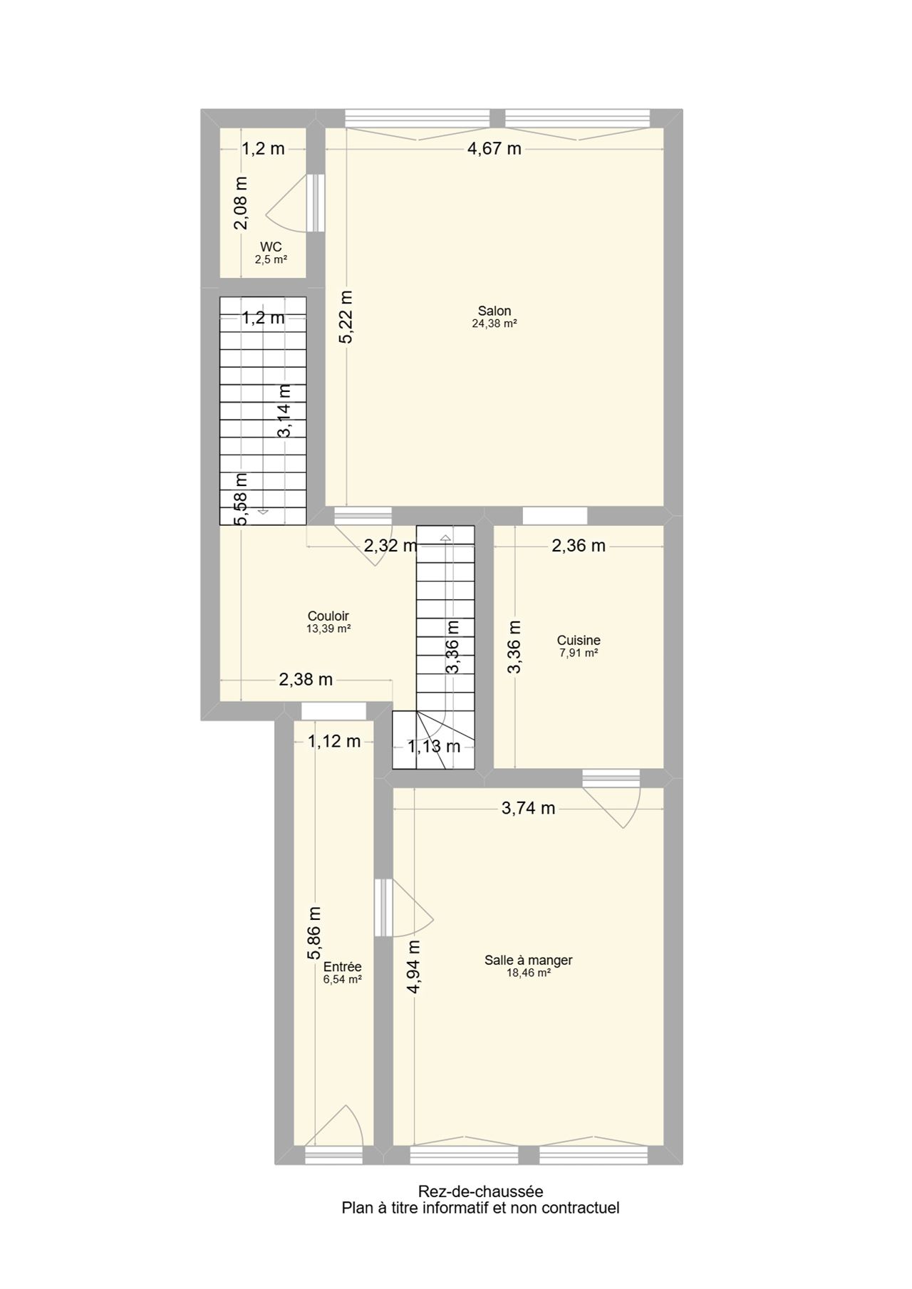 Grande maison 4 chambres avec extérieur