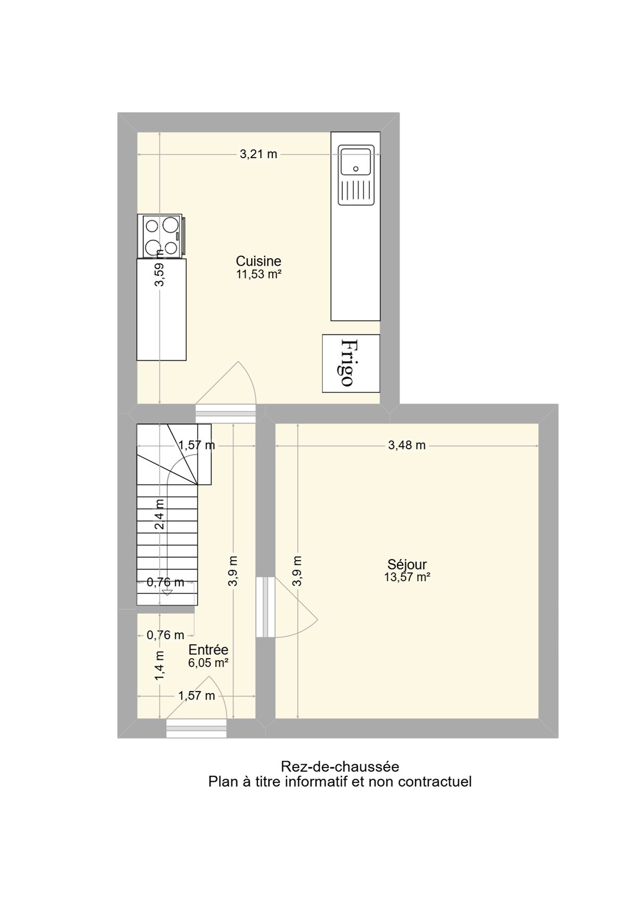 Maison 3 chambres avec terrasse à rénover