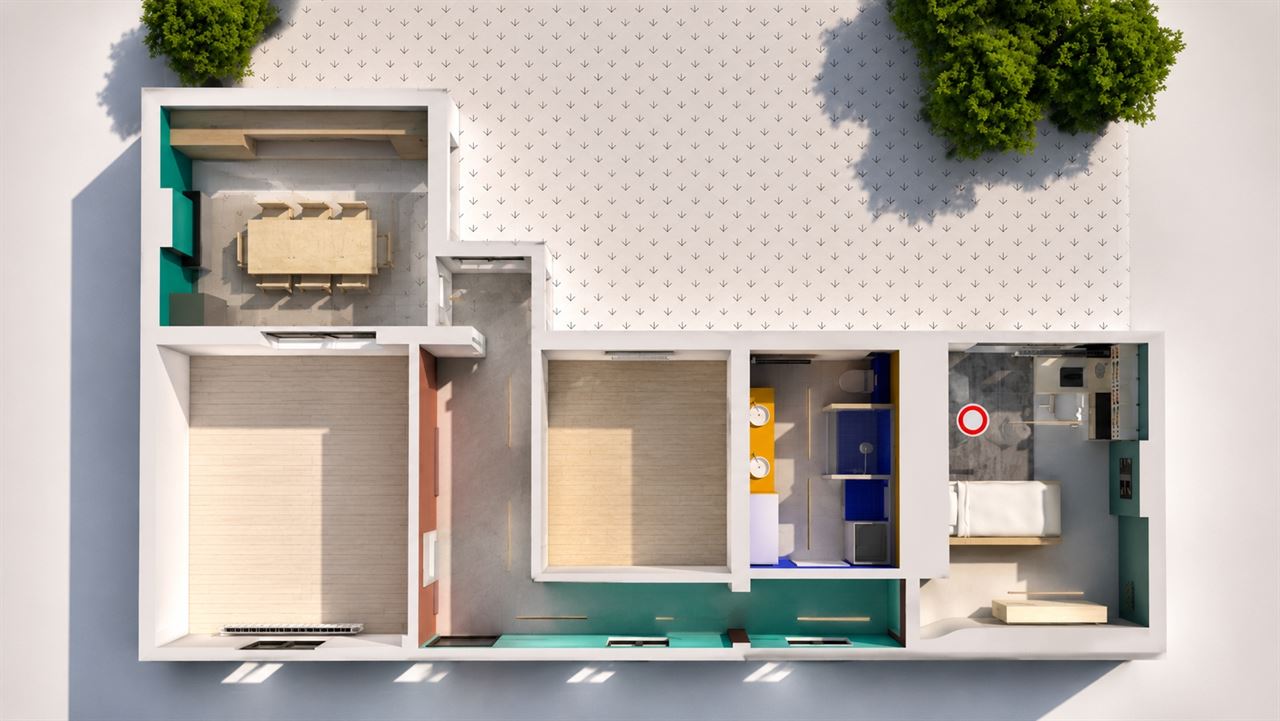 4 chambres en colocation