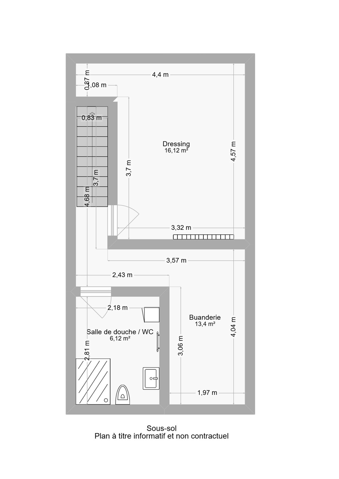 Appartement duplex entièrement rénové avec jardin