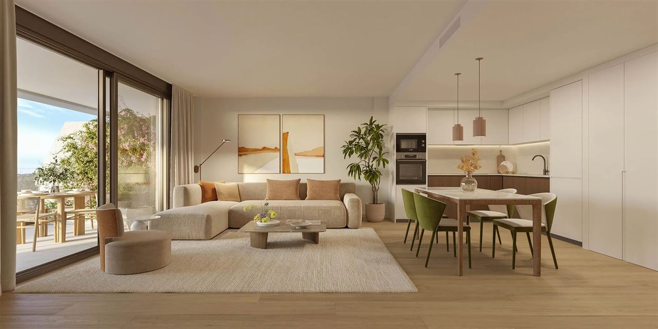 Nieuwbouwappartementen, gelegen in een groene omgeving