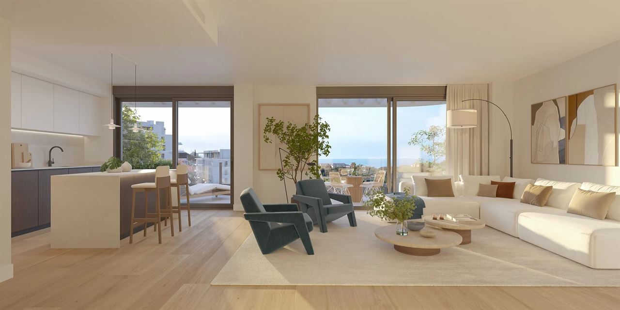 Nieuwbouwappartementen, gelegen in een groene omgeving