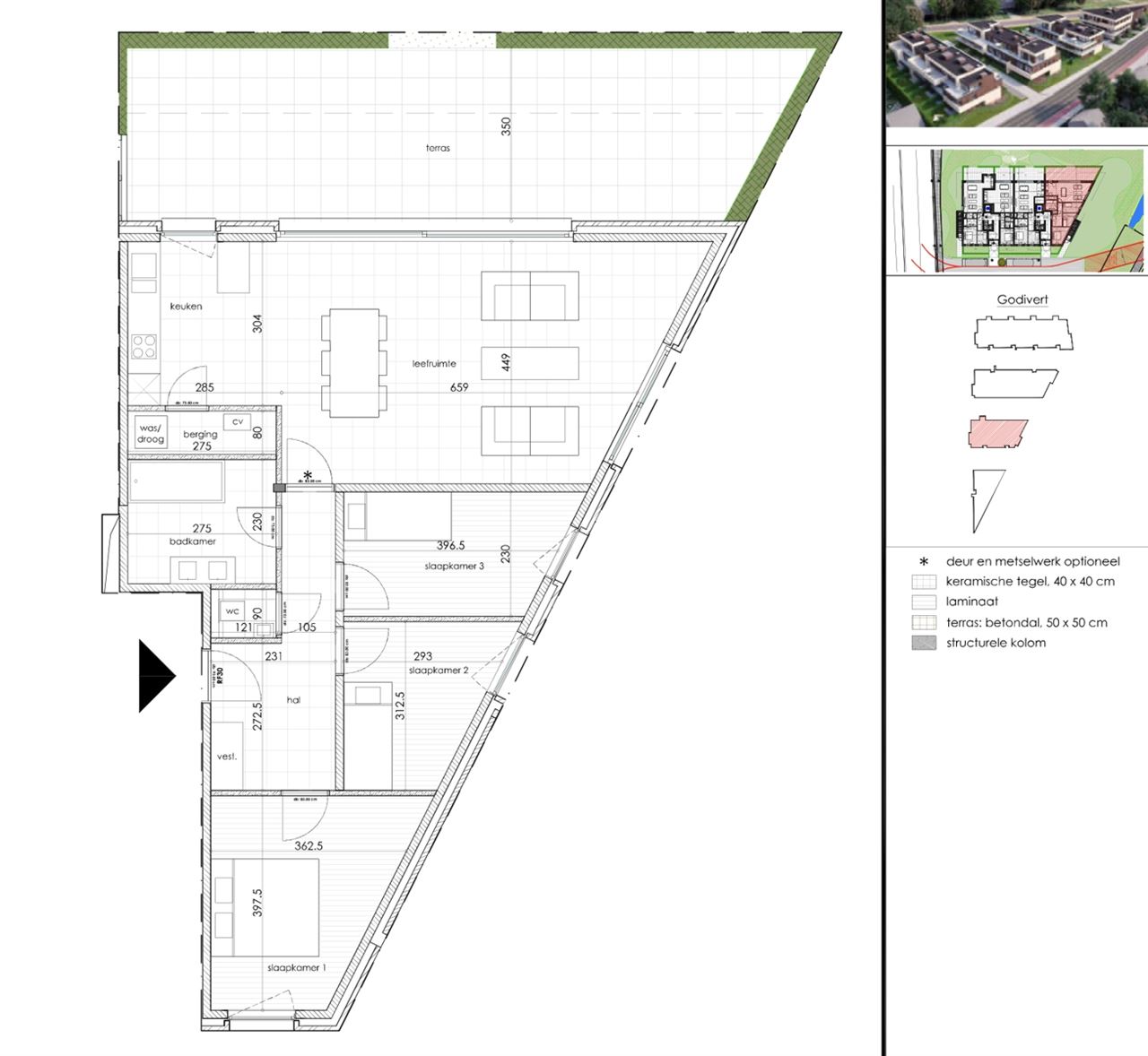Lichtrijk gelijkvloers appartement met terras en tuinzicht