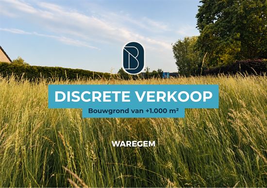 Waregem te koop - discreet
