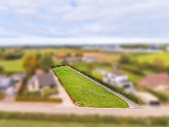 Scherp groen perceel in miniatuurlandschap
