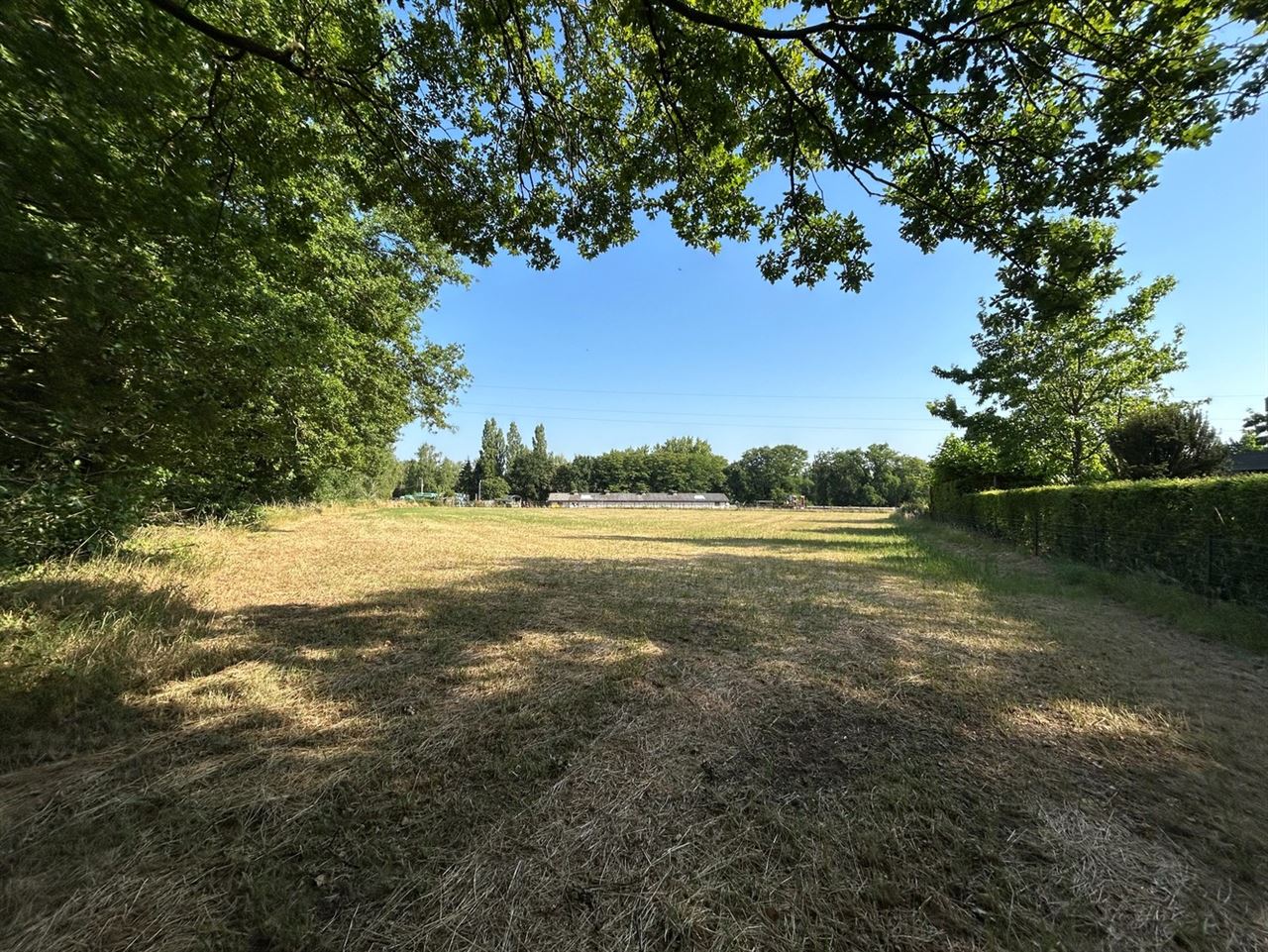 Bouwgrond met achterliggende weide te koop