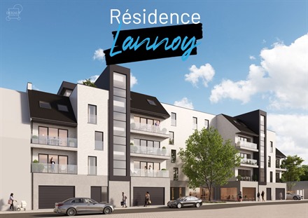 La Résidence "LANNOY" est un immeuble de standing résolument moderne qui rassemble des logements résidentiels et une vaste surface commerciale en r ...