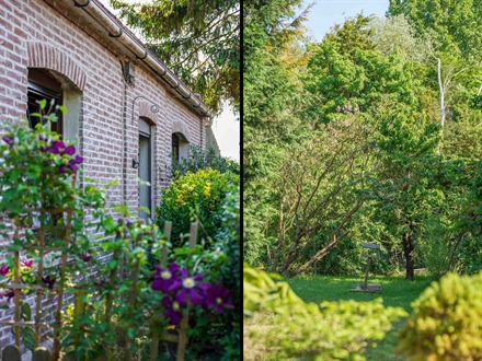 Charmant te renoveren vrijstaand huis gelegen aan het einde van een doodlopende weg in een groene omgeving. Bestaande uit salon, woonkamer, keuken, ba...