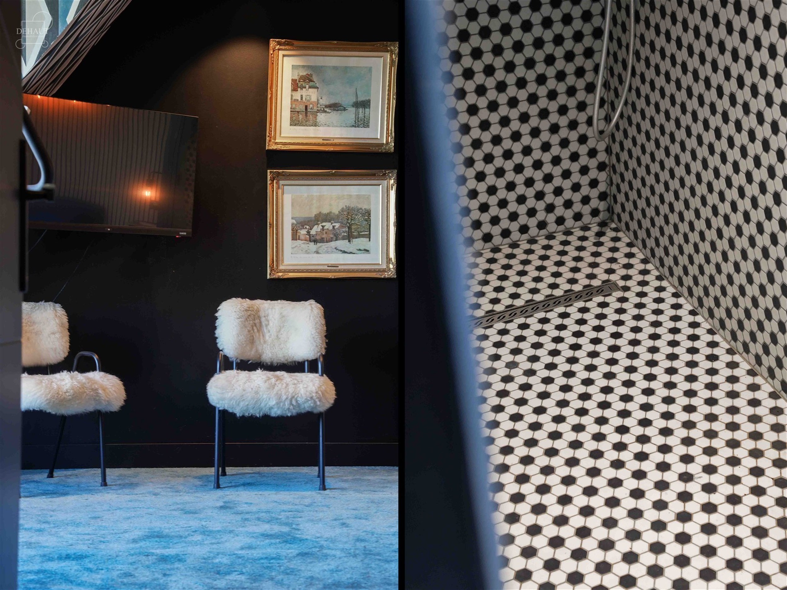 Ensemble immobilier haut de gamme comprenant un corps de ferme rénové avec goût, un gîte, une chambre d'hôtes, une écurie d'env. 195m², un hang...