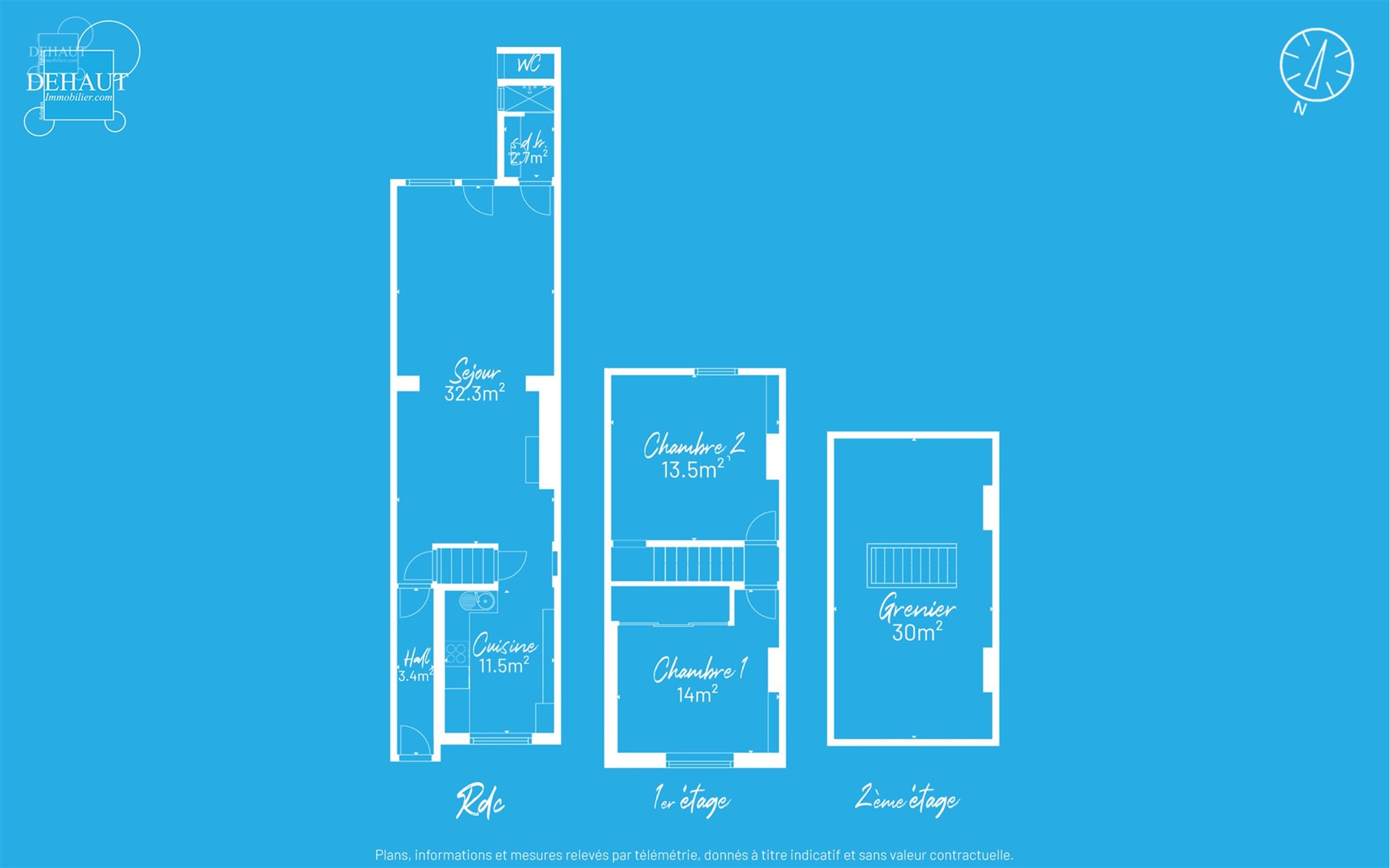 Maison avec jardin située dans le centre de WERVIK, à proximité de toutes commodités. Hall d'entrée, séjour, cuisine équipée, salle de bain, 2...