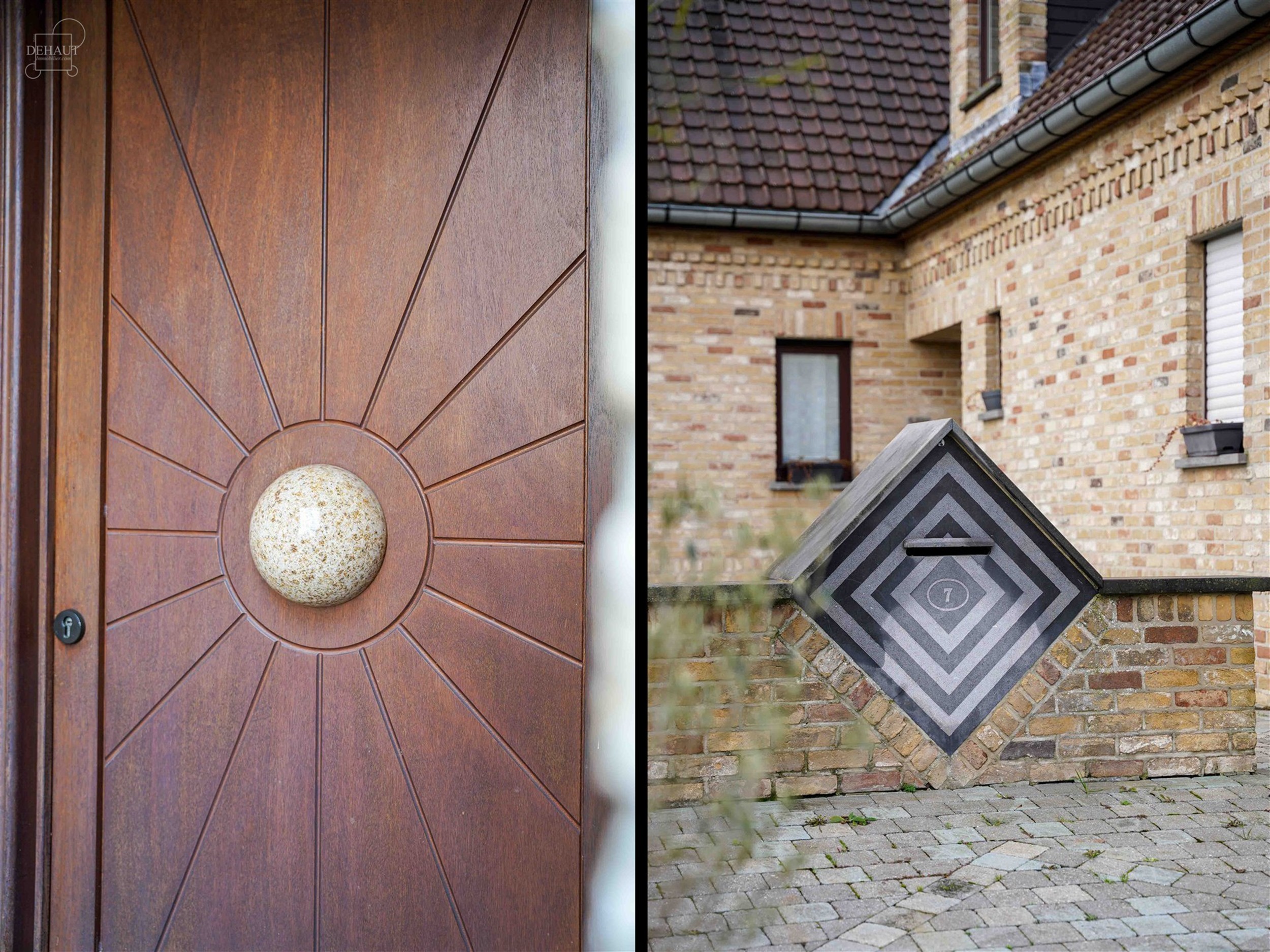 Superbe villa individuelle avec double garage située à deux pas de la frontière française. Propose au rez-de-chaussée un hall d'entrée desservan...