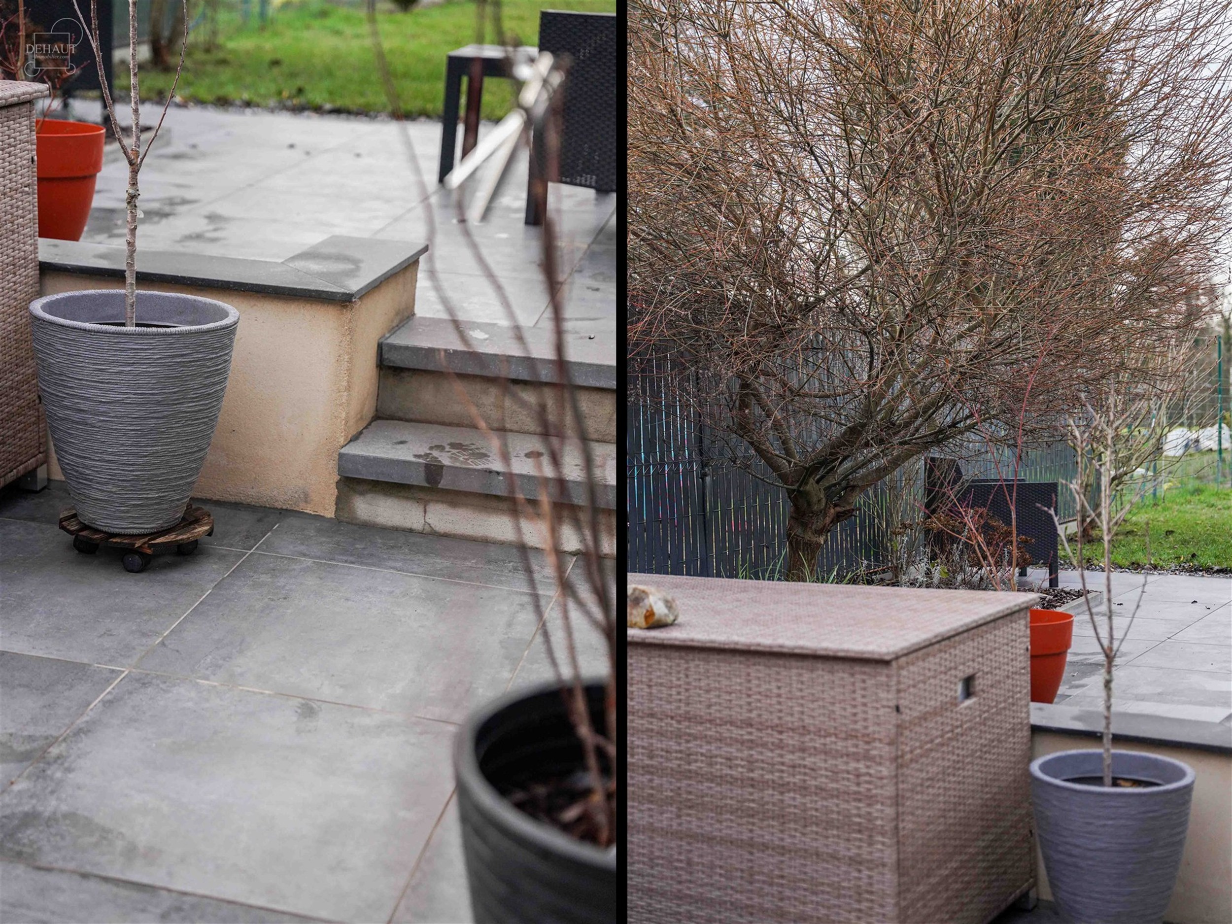 Jolie maison de ville rénovée comprenant un hall d'entrée desservant un lumineux séjour, une grande cuisine équipée, une salle de bain, un WC in...