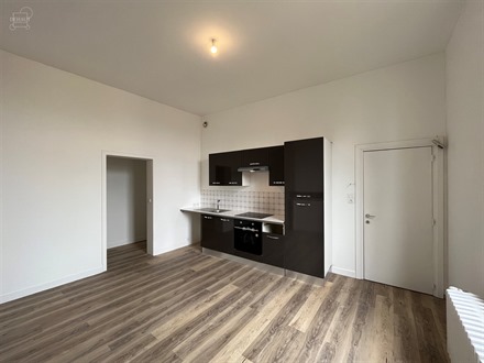 Appartement situé au 1er étage d'un bel immeuble en centre-ville comprenant un espace de vie ouvert sur cuisine équipée, une chambre, une salle de...