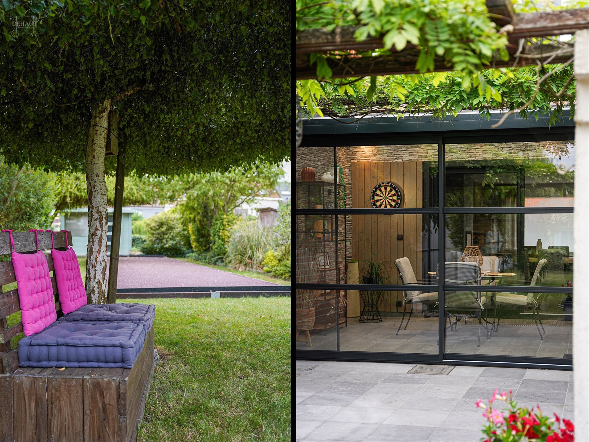 Jolie maison 3 façades située à proximité de toutes commodités.
Dispose d'un hall d'entrée, un séjour ouvert sur une cuisine équipée, un cel...