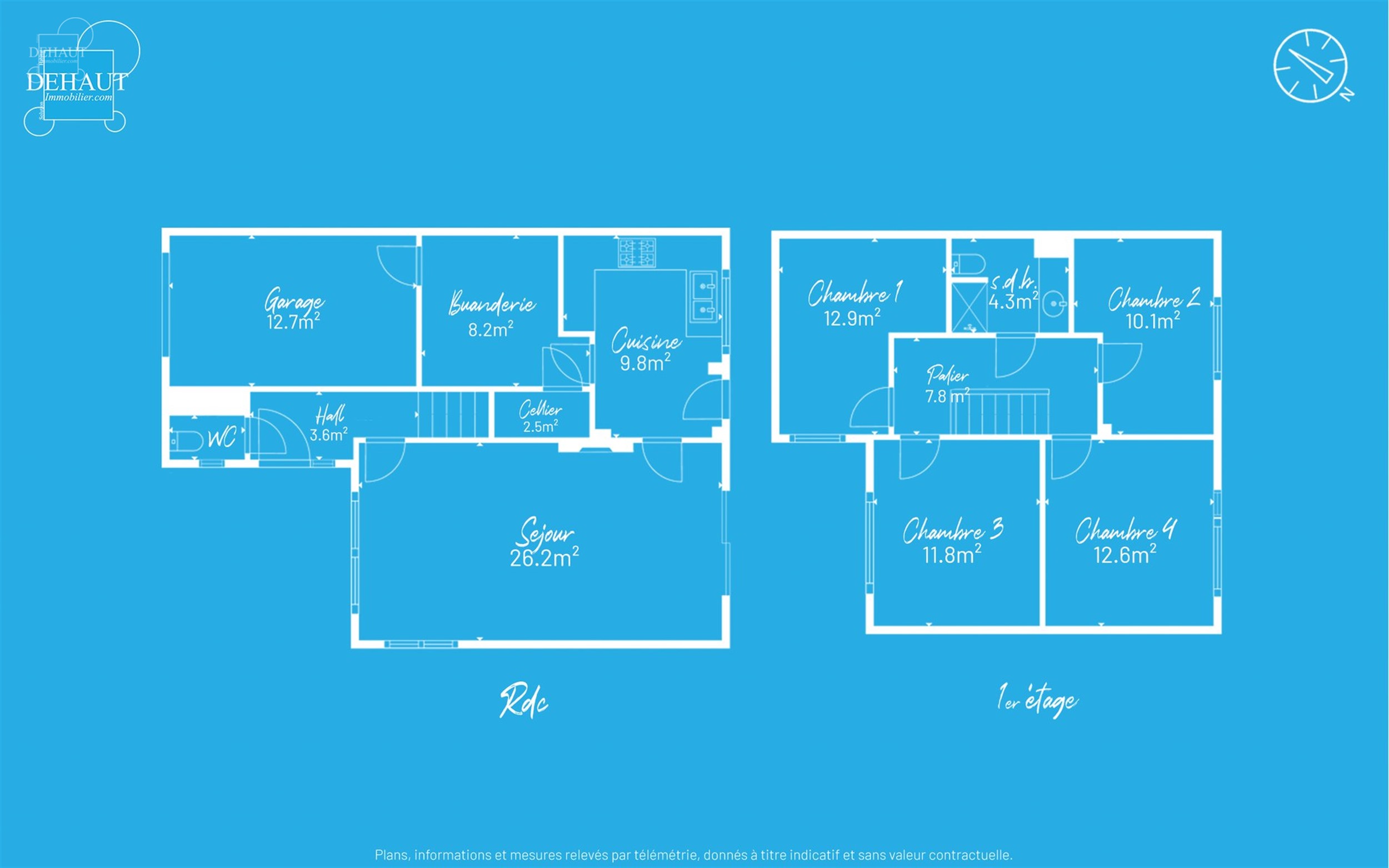 Maison semi-individuelle avec garage située dans un quartier résidentiel.
Se compose d'un hall d'entrée desservant un séjour, une cuisine, un cel...