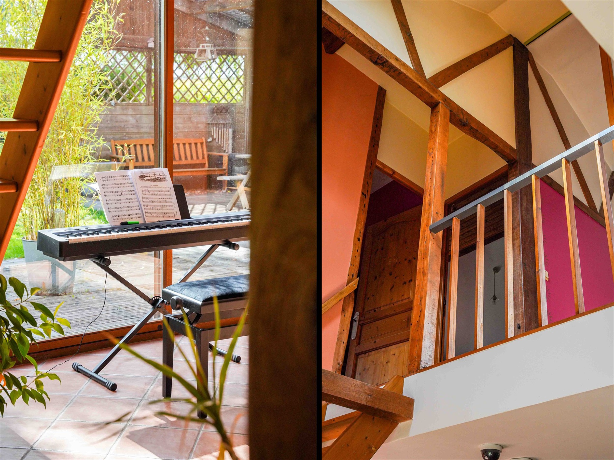 Jolie maison individuelle de campagne, de style fermette, érigée sur une parcelle de terrain d'env. 2.545m².  
Elle propose un hall d'entrée dess...