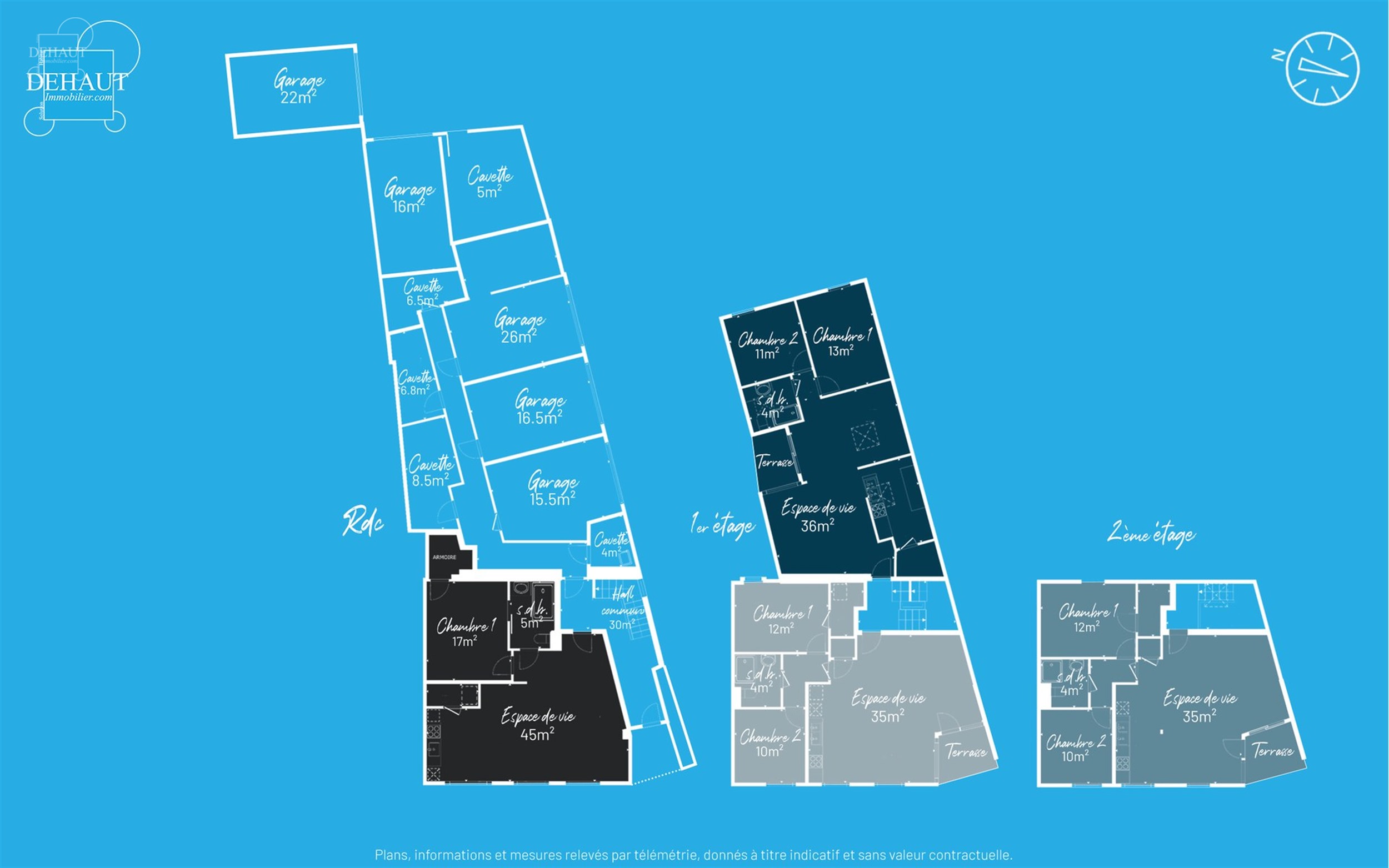 Superbe immeuble de rapport construit en 2018 comprenant 4 appartements répartis sur 3 niveaux, 5 garages, 5 cavettes et un parking privé. Chaque ap...