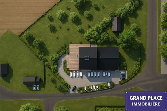 *Terrain avec permis octroyé bâtiment pro*