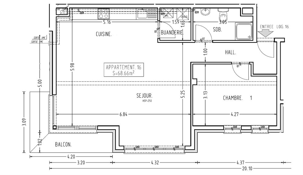 *** LOUÉ *** NEUF avec Parking, Cave & Jardin commun