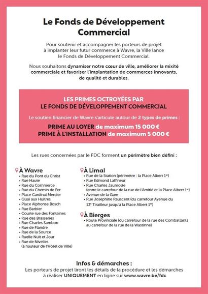 Excellente visibilité sur rue piétonne