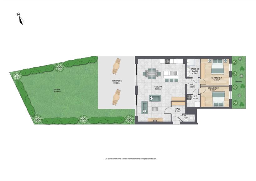 NEUF avec Jardin et Terrasse - 2 parkings - Cave