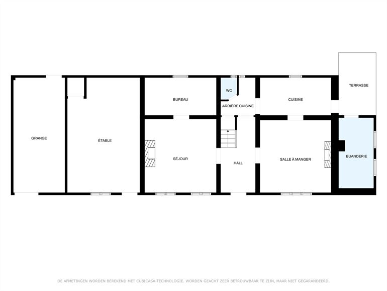 Campagne, rue calme, possibilité aménager appartement