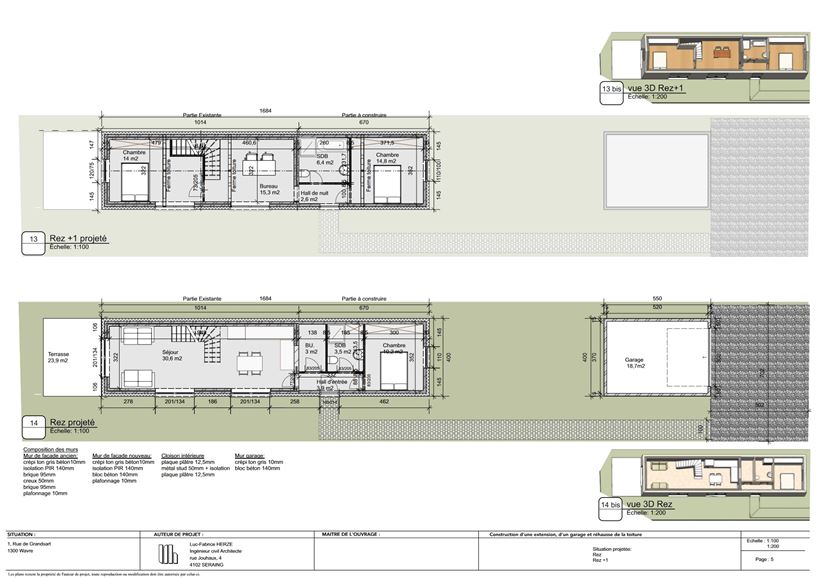 GROS OEUVRE FERMÉ, modular to suit your needs! Quiet neighborhood