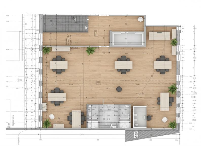 Ample parking, elevator, excellent accessibility