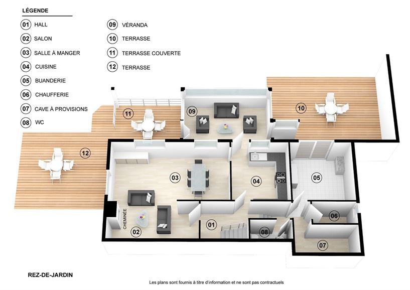 *** SOUS-OFFRE *** Villa 3 à 4 ch. avec garage, véranda et jardin SUD