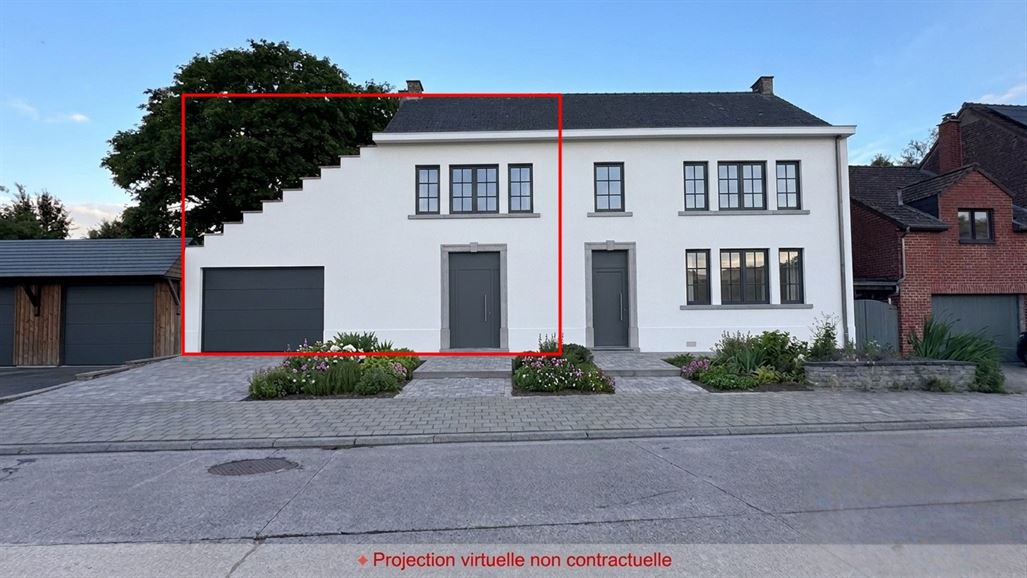 Terrain ± 6 ares, garage, poss 3 ch. & parking ext.