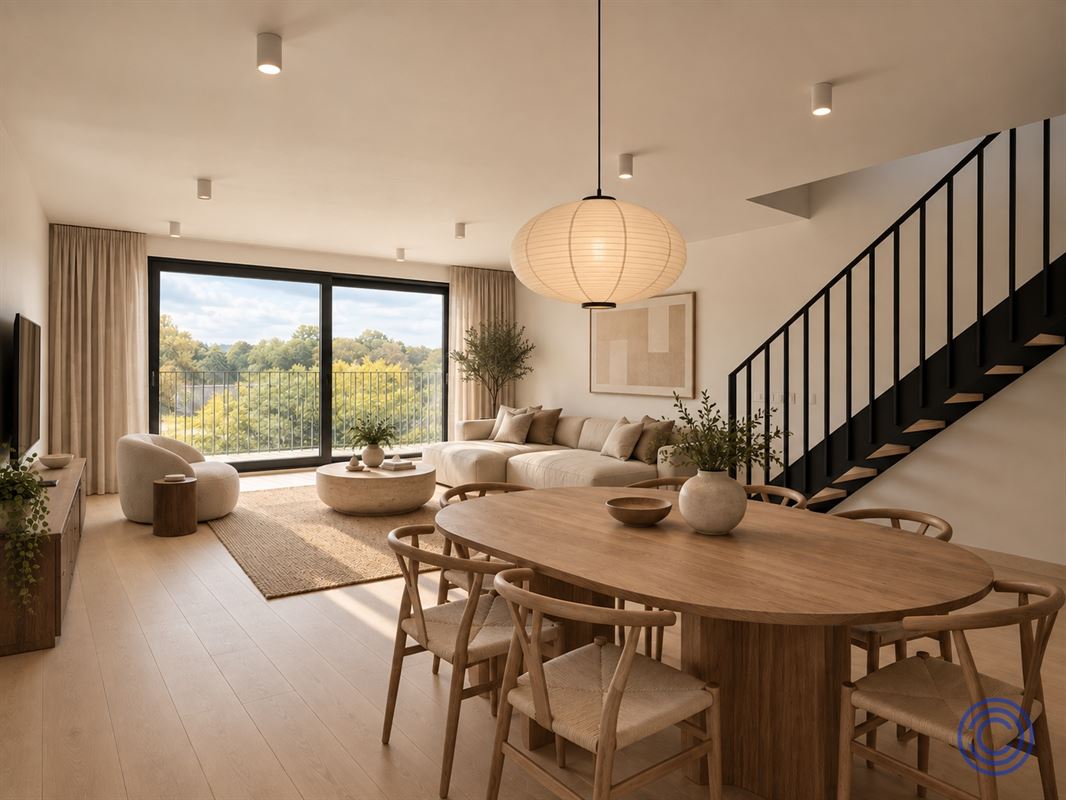 Penthouse exclusif dans un immeuble neuf, offrant de vastes espaces de vie et une vue sur le futur Pomppark Zuid