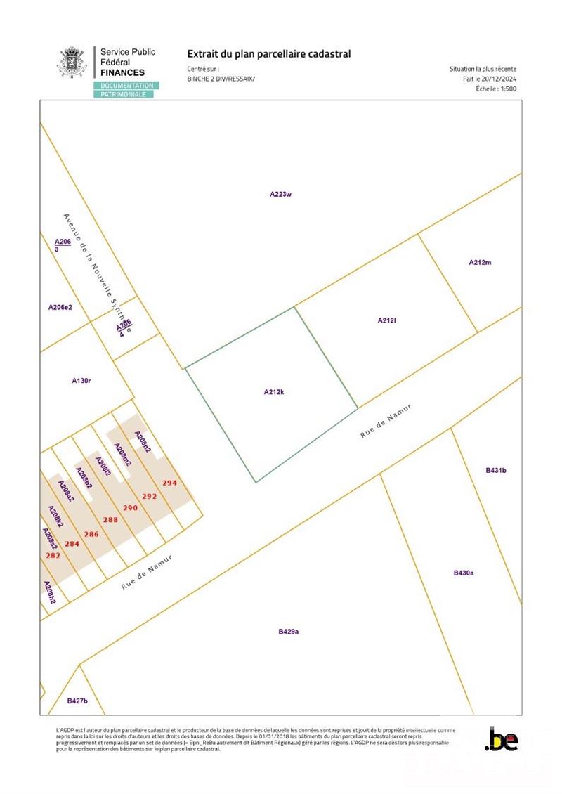 Image 2 : Terrain à 7134 RESSAIX (Belgique) - Prix 78.000 €