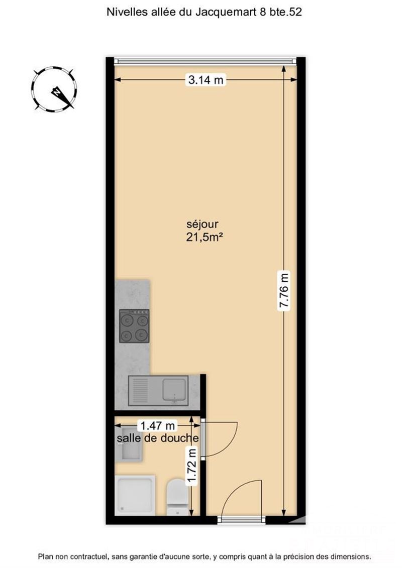 Image 6 : Appartement à 1400 NIVELLES (Belgique) - Prix 75.000 €