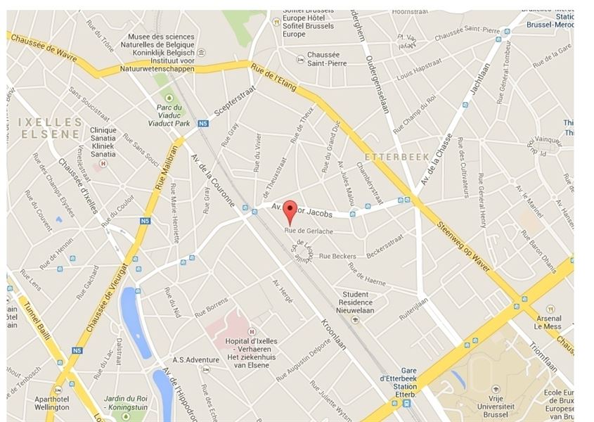 Gemeubileerd appartement vlakbij het station van Etterbeek